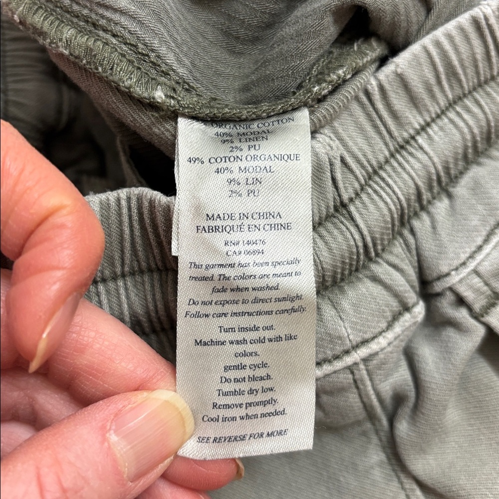 FAHERTY Essential Drawstring Pants Green Medium - image 12